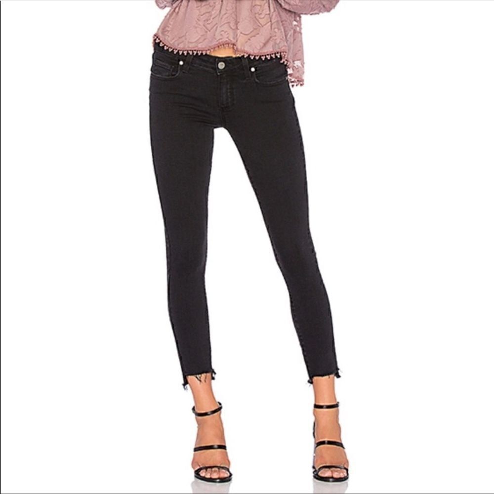 Paige Verdugo Raw Step Hem Skinny Ankle Jeans 32
